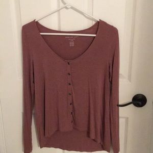 American Eagle mauve long sleeve
